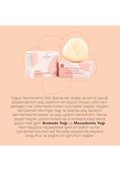 Ayrex Natural - Yoğun Nemlendirici Katı Şampuan Tüm Saç Tipleri 110 Gr