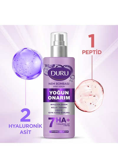 Nem Bombası 7 Li Hyaluronik Asit Ve Peptidli Yoğun Onarıcı Saç Bakım Spreyi 190 Ml