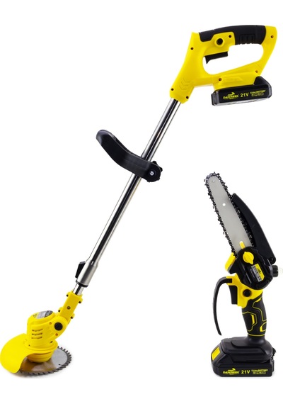 Dawreek Yellow21 İkili Tırpan Seti Şarjlı Tırpan + Testere