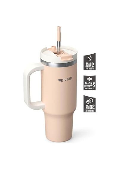 900 Ml Sızdırmaz Çelik Termos, Şık Tasarım Ve Kullanışlı Boyut Açık Beyaz