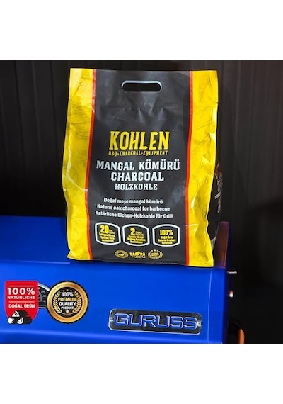 Naturholz 3 Kg Doğal Meşe Bbq Mangal Kömürü Temiz Dolum Net Kilo Garantisi Özel Fb Paket Diğer