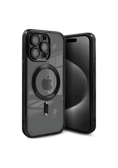 Apple Uyumlu iPhone 15 Pro Max Uyumlu Kılıf Kross Magneticsafe Kapak - Siyah