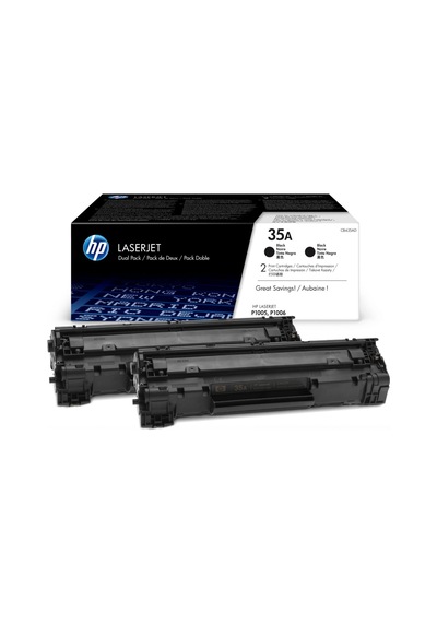 Hp Laserjet P1005 / P1006 Siyah Toner Ikili Paket Cb435Ad