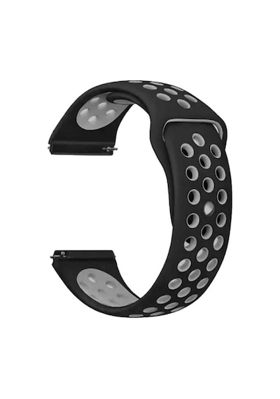 Gear S2 20mm Krd-02 Uyumlu Mkst Kordon-siyah-gri