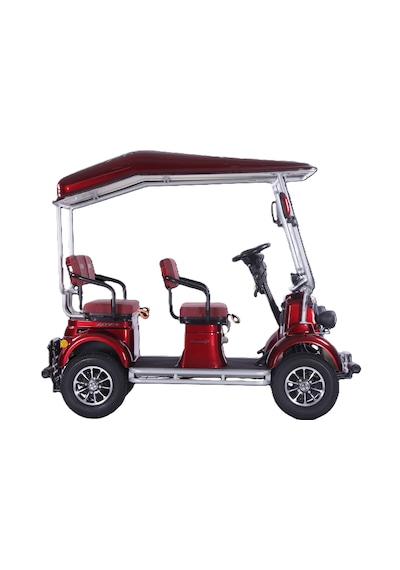 Arora Nostalji 72vx45ah 4 Teker Elektrikli Moped 1500 W Bordo