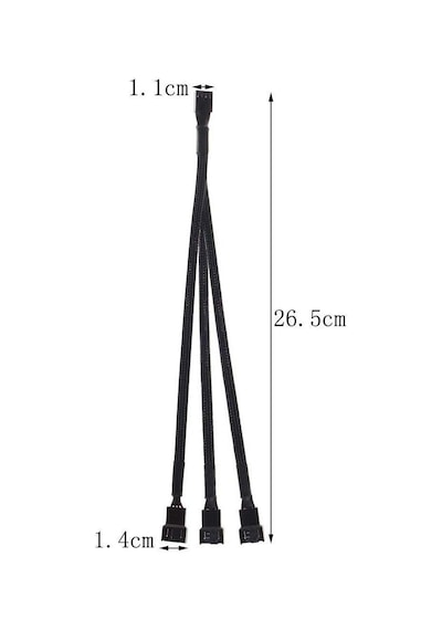 4 Pin 3Lü   Fan Çoklayıcı   Fan Splitter   Fan Çoğaltıcı 4Pin 3 Pin