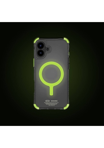 Apple Uyumlu iPhone 16 Plus Kılıf Magsafe Şarj Özellikli Şeffaf Airbag Tasarımlı Skinarma Saido Nightglow Şeffaf DUMMY 179257922 6770