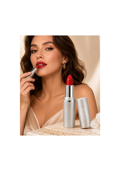 Nemlendiricili Işıltılı Saten Bitişli Ruj Lumicare Lipstick No: 162 Kırmızı