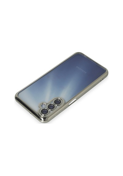 Samsung Galaxy  Uyumlu,  A15 4g Kılıf Razer Lensli Silikon - Gümüş