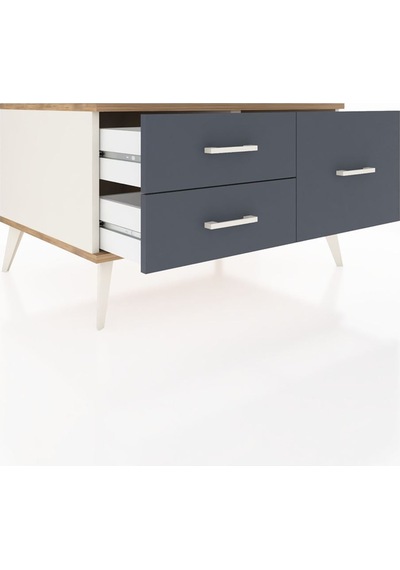 Kronos Şifonyer 3 Raflı 88x59x48 Aytaşı-çam/antrasit Çam/antrasit