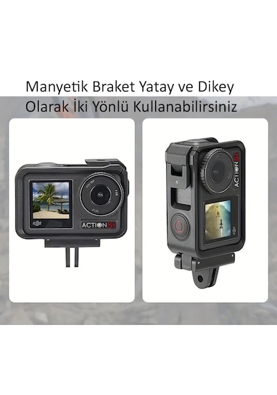 DJI Osmo Action 5 Pro , 4 , 3 ve Osmo 360 Manyetik Hızlı Bağlantı Aparatı – Magnetic Quick Release Mount Base Adaptör
