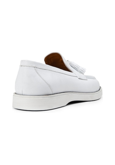 Deery Hakiki Deri Beyaz Erkek Loafer Ayakkabı - 01958mbyzc01 Beyaz