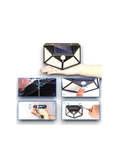 Sensörlü Güneş Enerjili Duvar Lambası Diğer 88048062