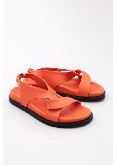 Dgn 3040 Kadin Çapraz Bantli Sandalet 3040-2261-R1321 Oranj