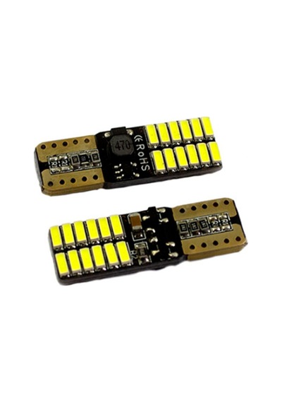 T10 Led Ampul Canbus'lı Gün Işığı 2'li Set 12v