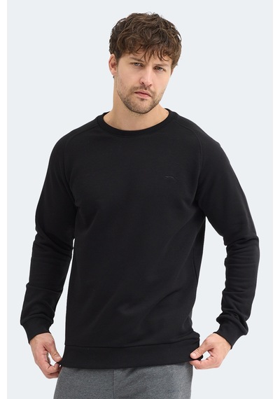 Slazenger Nadav Erkek Siyah Sweatshırt Siyah