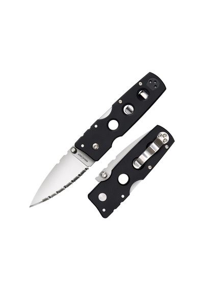 Cold Steel Hold Outııı Serrated Kamp Çakı (Medium) Gümüş - Siyah