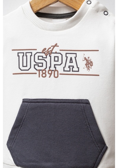 U.S. Polo Assn. Erkek Bebek Beyaz Takım Usb2560-c-v1 Beyaz