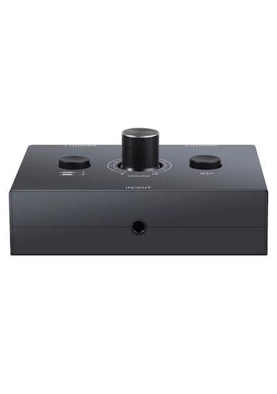 6077 Ses Kulaklık Hoparlör 2 Port Aux Switch Çoklayıcı Çevirici 3.5mm Stereo Audio Seçici