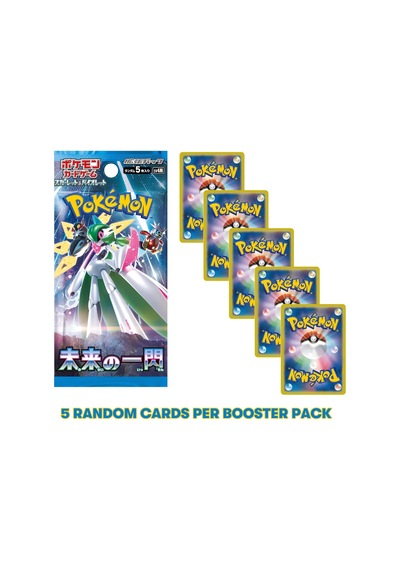 1 Paket 5 Kart Lisanslı Bandai Pokemon Future Flash Japonca Booster Paket Koleksiyon Kart