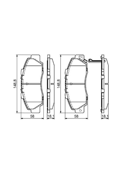 Honda Accord 2.0 1993-1998 Bosch Ön Balata 21651