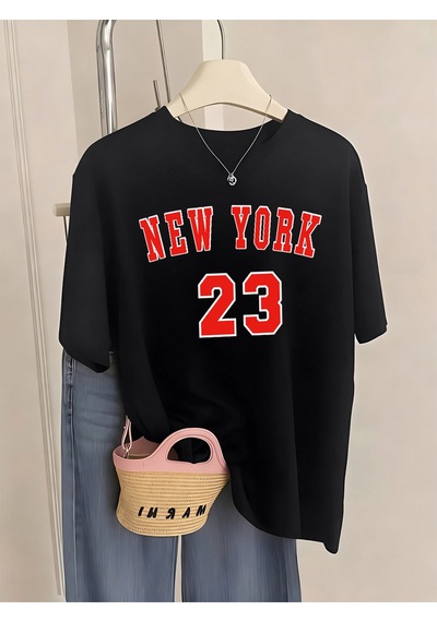 Noıssey Urban Pop Graphic Kadın Tişört Koleksiyonukod 5451 Siyah