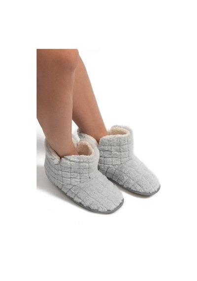 Twigy Twıgy Tw Edi Peluş Gri Kadın Ev Botu 37/41