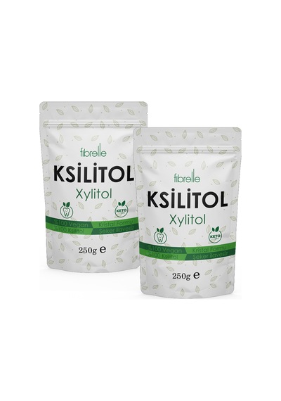 Fibrelle Ksilitol 250 g 2 Paket Keto / Ketojenik / Vegan