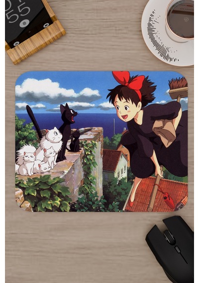 Kiki's Delivery Service Anime V1 - 22x18 Gaming Kauçuk Kaymaz Taban Mouse Pad Fare Altlığı