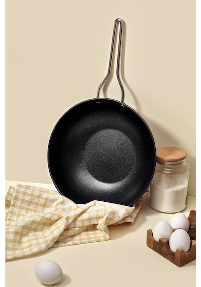 Fin Wok Tava 28 Cm Siyah
