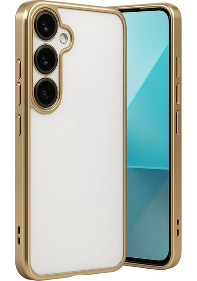 Newface Samsung Galaxy A24 4g Prime Kılıf Razer Lensli Silikon - Gold Altın