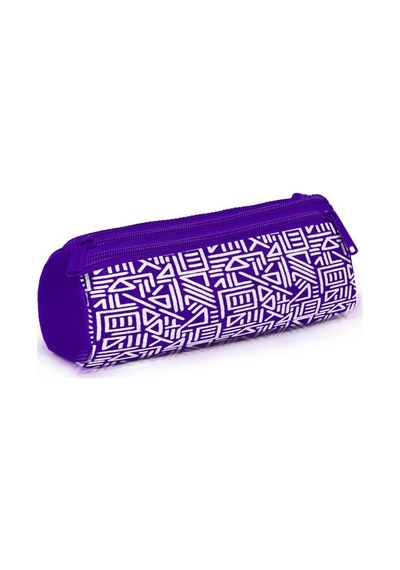 Coral High Goshopya Mor Beyaz Geometrik Desenli 3 Lü Okul Çanta Seti Goset0123683 Çok Renkli