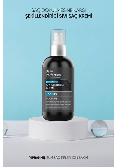 Daily Perfection Pro Scalp Care Saç Bakım Seti Erkeklere Özel Şampuan-şekillendirici Sıvı Saç Bakım Kremi-vitamin Shot