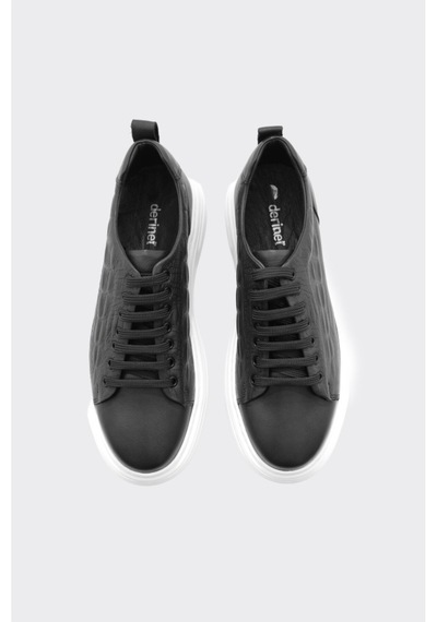 Derinet Hakiki Deri Bağcıklı Yüksek Taban Erkek Sneaker Siy Bey Croco Siy Bey Croco Derinet Hakiki Deri Bağcıklı Yüksek Taban Erkek Sneaker Siy Bey Croco Siy Bey Croco