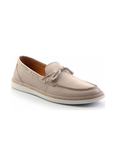 Bambi Bej Leather Erkek Loafer Ayakkabı E01304020343 Bej