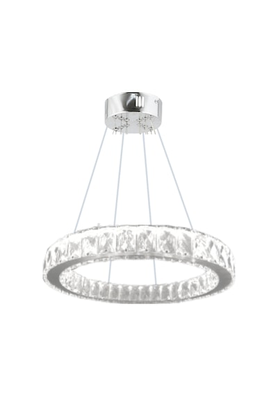 ZİLLA TEKLİ MODERN SARKIT KRİSTAL TAŞLI LED AVİZE - 3 RENK (Beyaz - Sarı - Gün Işığı)30 CM