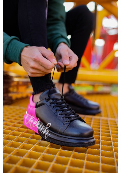 Ch254 Cst Pittura Erkek Ayakkabı 477 Sıyah / Pembe Chekıch Siyah