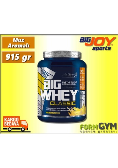 Bigjoy Bigwhey Classic Whey Protein Tozu Muz 915 Gr 30 Servis