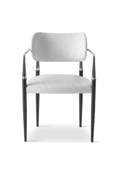 Elegance Kolçaklı Metal Mutfak Sandalyesi Gri
