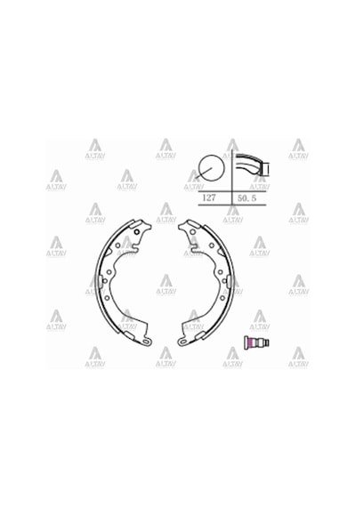 Toyota Hilux 2006-2011 Fren Balatası Arka 4x2 04495-0k060