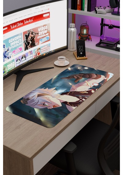 Bennett Genshin Impact Anime Gacha V5 - 70x30 Xl Gaming Mouse Pad Fare Altlığı