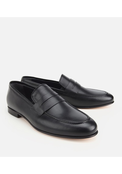 Hotiç Erkek Deri Bordo Klasik Loafer