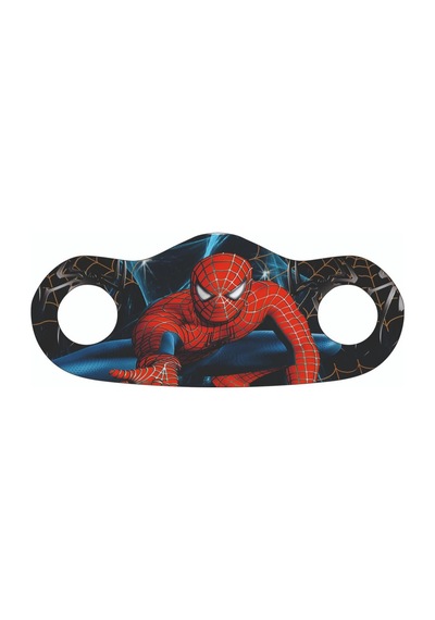 Accu-Chek Spiderman Desenli Yıkanabilir Maske 5 Adet Kırmızı - Lacivert