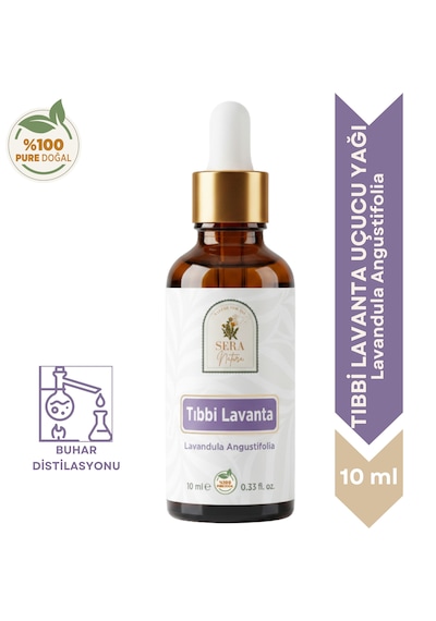%100 Saf Lavanta Uçucu Yağı 10 Ml - Lavandula Angustifolia - Doğal Aromaterapi Ve Masaj Yağı 10 ML
