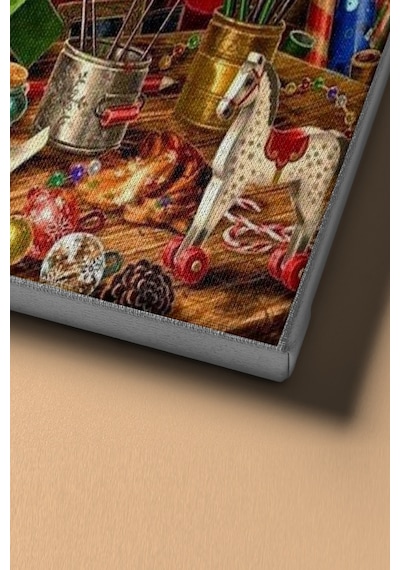 Webstyle Sayılarla Boyama Seti Kasnaklı Noel Tamircisi 60 X 75 Cm