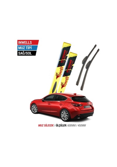 Mazda 3 Hb İnwells Muz Silecek Takımı 2014-2016