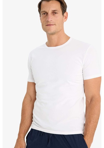 DeFacto Slim Fit Dar Kesim Bisiklet Yaka Kısa Kollu Üst L4885AZ25SPWT34