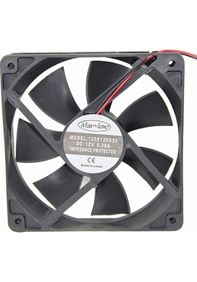 Marxlow 120 x 120 x 25 MM 12V DC Fan 3 Kablolu