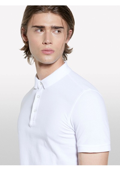 %100 Pamuk Regular Fit Polo T-shirt Erkek Beyaz Polo - 325p3089s300t Beyaz
