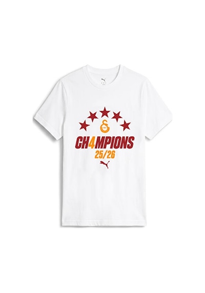 Puma Galatasaray Sk 26 Şampiyonluk Tişörtü Erkek Futbol Tişörtü 79229904 Beyaz